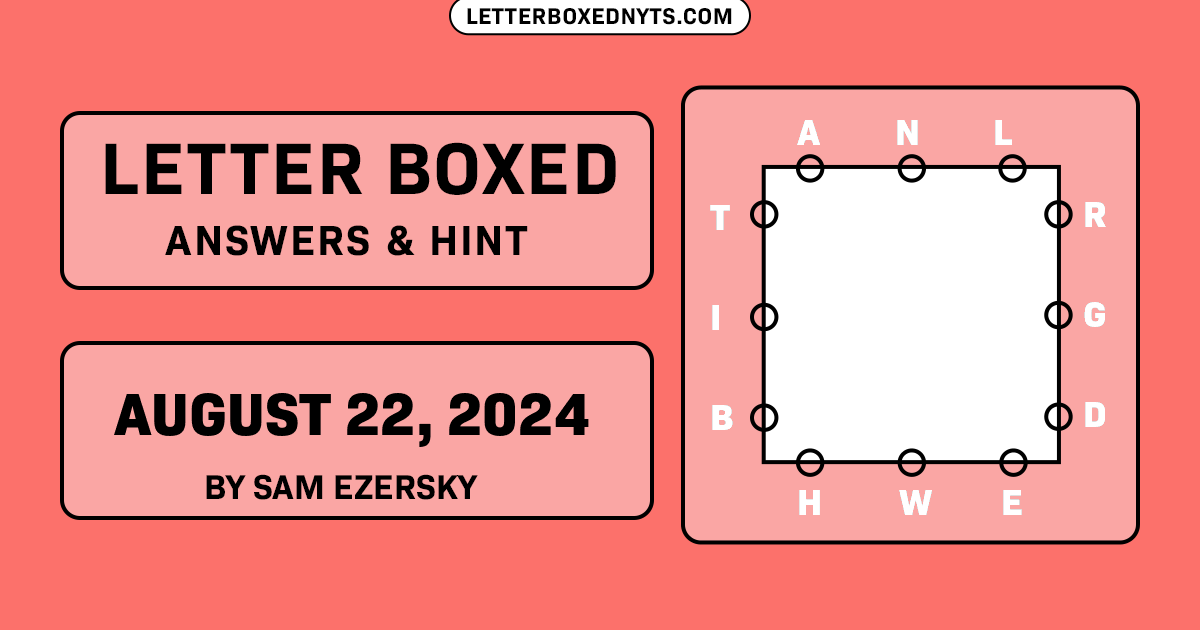 Letter Boxed August 22, 2024 Image