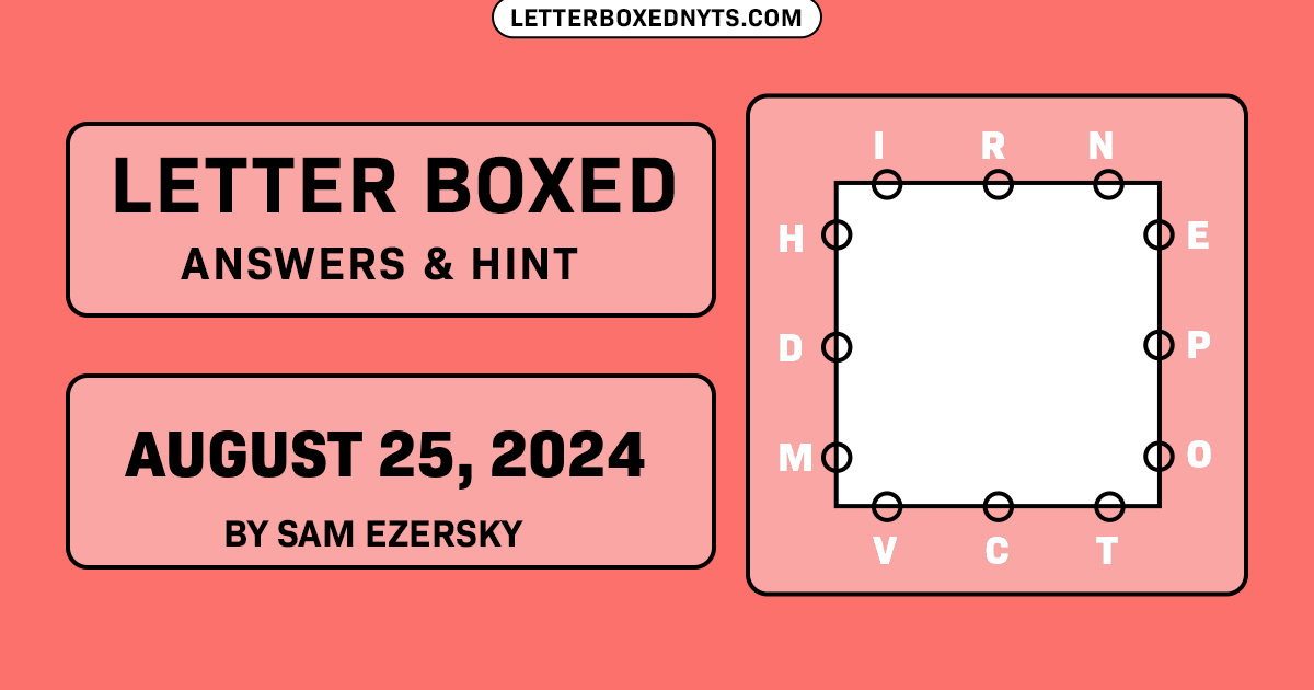 Letter Boxed August 25, 2024 Image