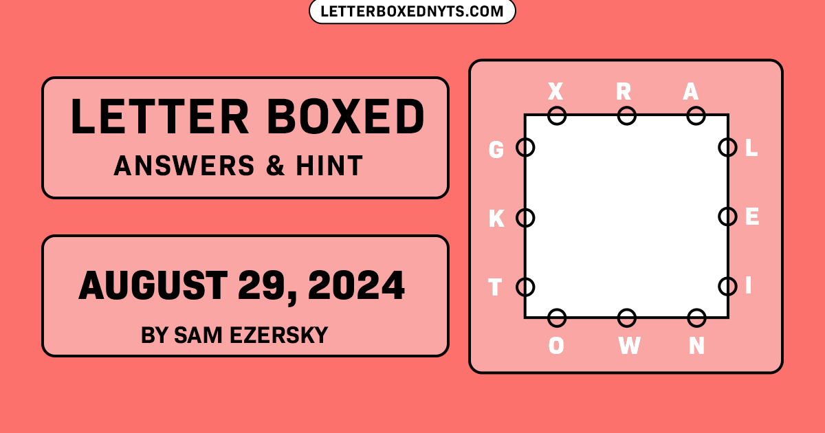 Letter Boxed August 29, 2024 Image