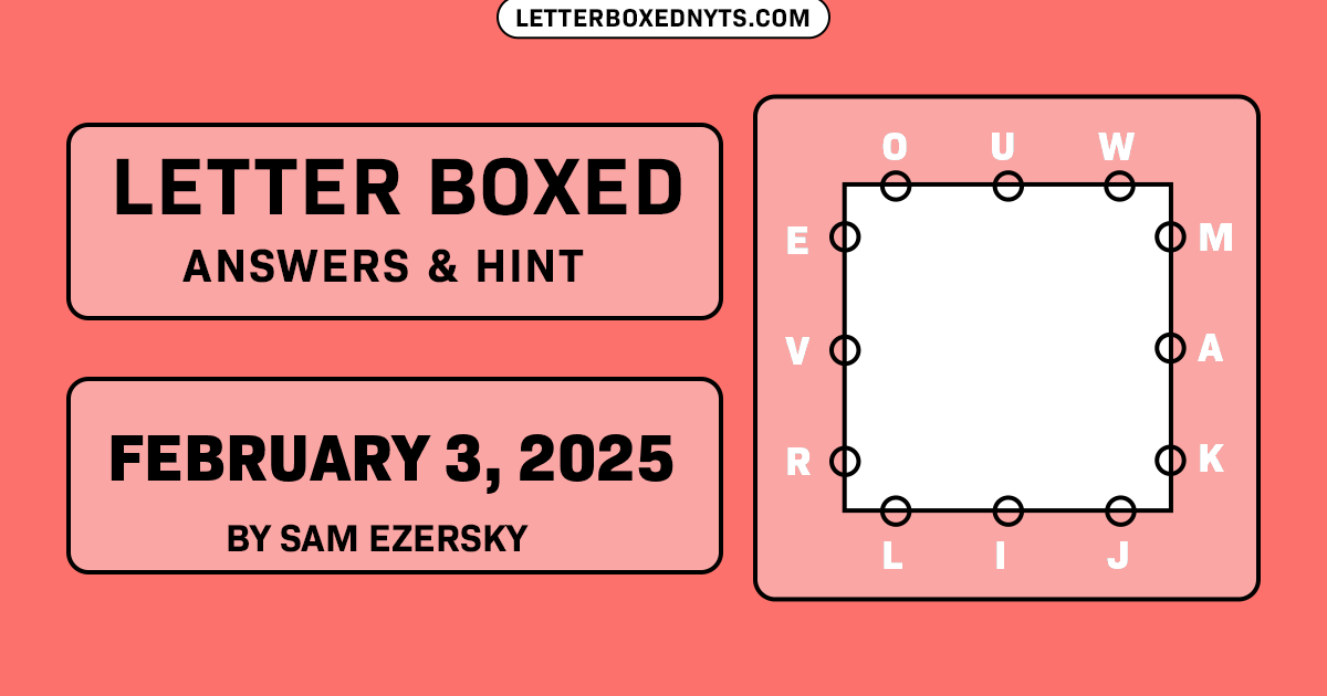 Letter Boxed February 3, 2025 Image