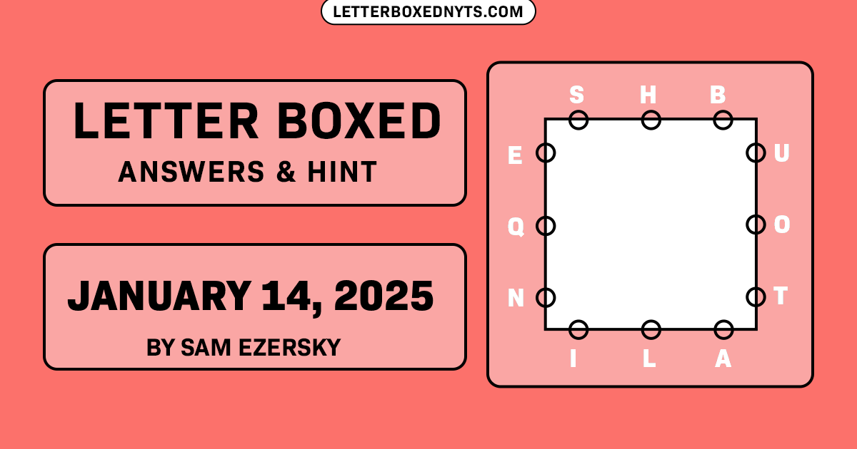 Letter Boxed January 14, 2025 Image