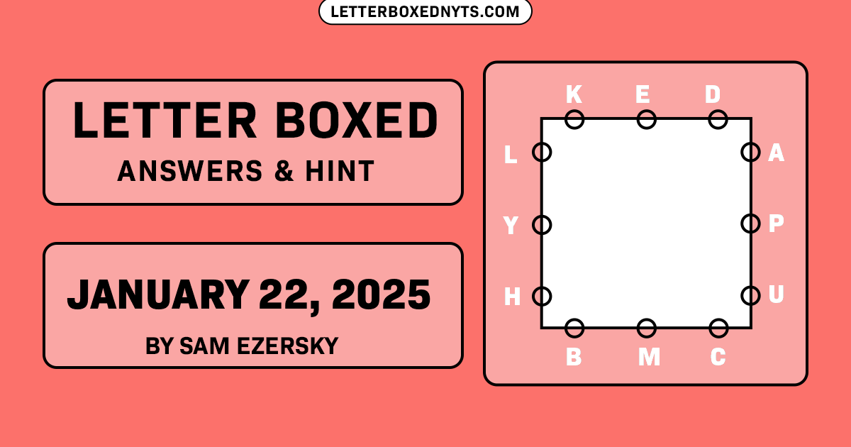 Letter Boxed January 22, 2025 Image