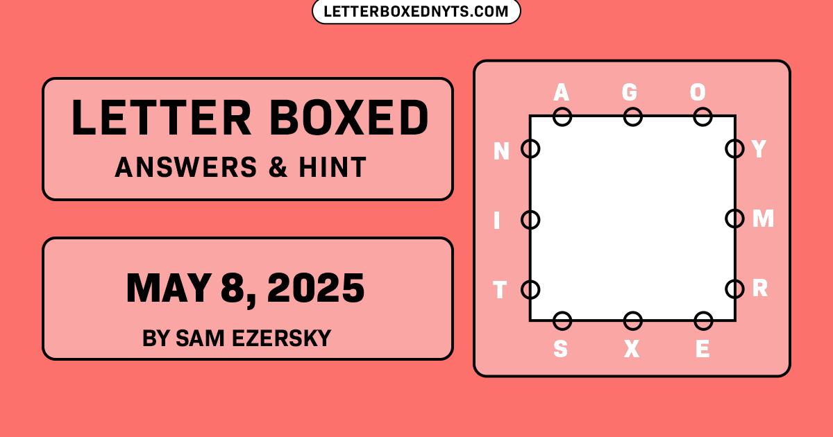 Letter Boxed May 8, 2025 Image