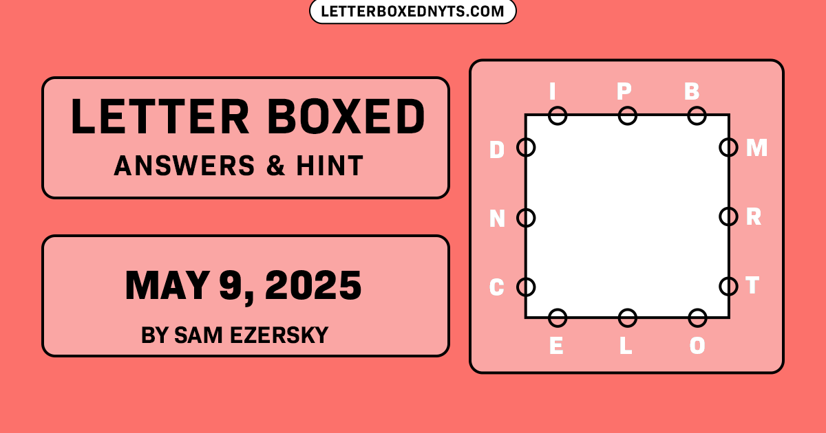 Letter Boxed May 9, 2025 Image