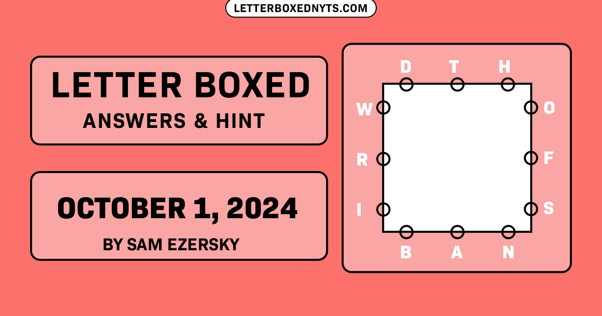 Letter Boxed October 1, 2024 Image