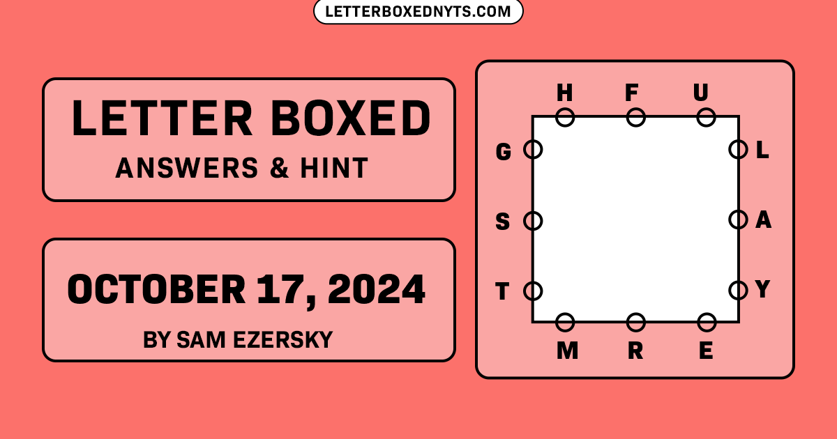 Letter Boxed October 17, 2024 Image