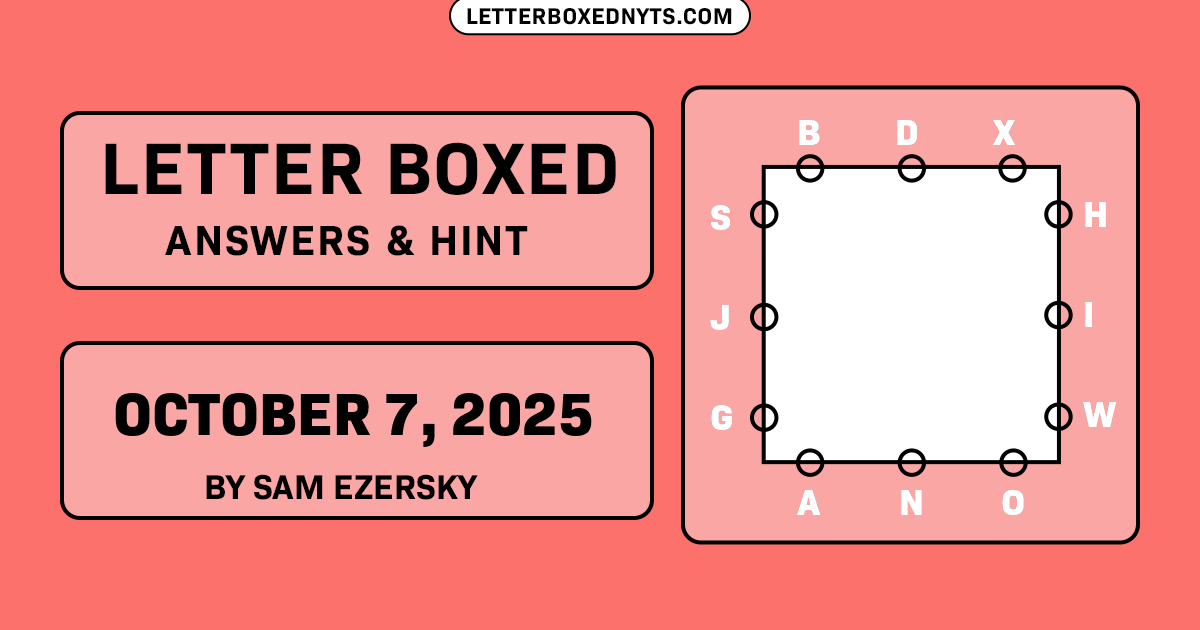 Letter Boxed October 7, 2025 Image